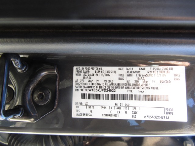 2018 FORD PU F150